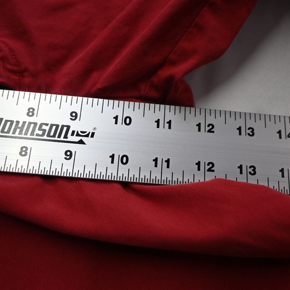 Banana‎ Republic 33 x 32 Red Emerson Straight Fit Mens Chino Pants - Picture 3 of 9